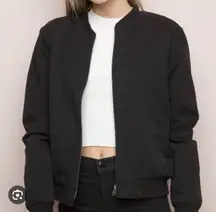 Brandy Melville Black Bomber Jacket