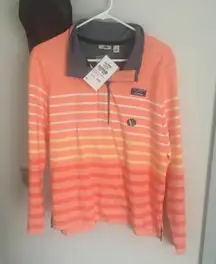 L.l. Bean Striped Rugby Polo Shirt