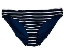 La Blanca SZ 14 Reversible Indigo Capri Stripe Swim Bikini Bottoms Navy Blue New