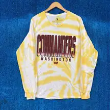 NFL NFC Washington Commanders Tie Dye Long Sleeve T-Shirt Size Medium