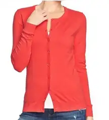 Orange boyfriend cardigan