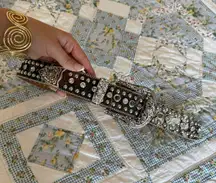 Nocona Leather Studded Western Belt