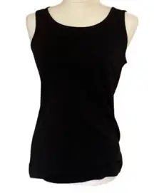 Chadwick’s Women’s Sleeveless Black Stretch Knit Tank Top Small