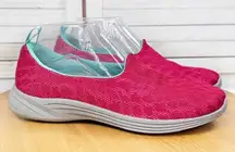 Vionic 331 Hydra Lace Mesh Slip On Sneaker Pink Aqua 7.5