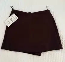 Zara Maroon Skort