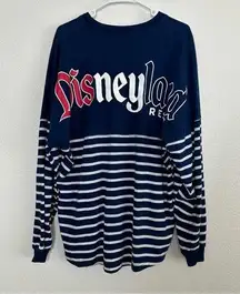 Disneyland Resort Spirit Jersey Long Sleeve Striped Nautical Shirt Large