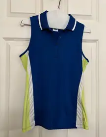 Summer Sale: Fila Blue and Yellow Polo Top for Active Wear