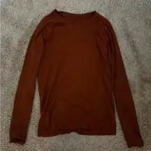 lululemon athletica Long Sleeve Top - Rust