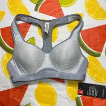 Under Armour 32B heather grey padded sports bra
