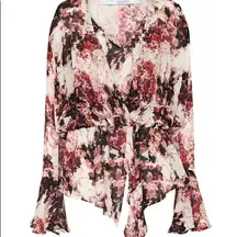 NWT IRO Paradon floral Blouse in Ecru‎ size M