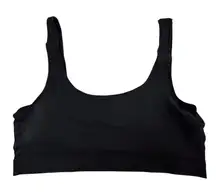 Nordstrom Black Scoop Neck Racerback Sports Bra XL Nylon Spandex Comfort