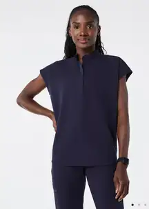 Navy FIGS Scrub Top Rafaela