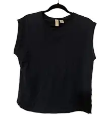 Joie Women's Hillhurst T-Shirt Black Boxy Short Sleeve Top Shirt Size Medium