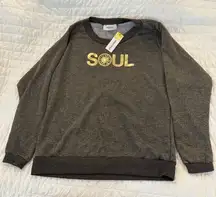 SoulCycle Women’s Charcoal Crewneck Sweater