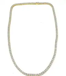 BLING giant CZ tennis necklace statement piece