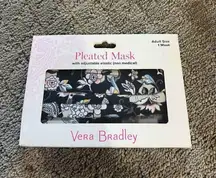 Vera Bradley Floral Pleated Mask With Adjustable Elastic NEW