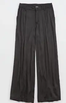High Waisted Shine Wide Leg Pant