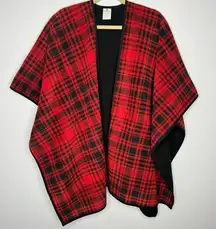 Woolrich red plaid shawl