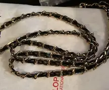 47 New Black & Gold " Bag Chain Convert any wallet into a crossbody