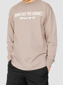 DON’T EAT THE HOMIES 3d long sleeve size S NWOT