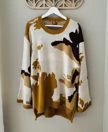 Pullover Sweater Brown Sz Medium