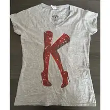 Kinky‎ Boots TShirt Women’s Large Gray Red ASO Gilmore Girls Rory Lorelai