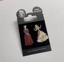 Disney  Pin Trading First Release Cinderella and Lady Tremaine Pin Set NWT