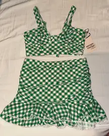 Swim Green Checkered Bikini