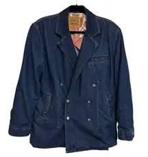 GANNI x Levi’s Double-Breasted Oversized Denim Jacket - Size S