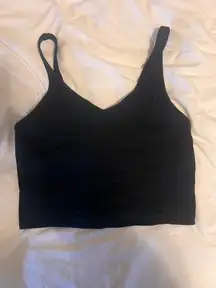 black activewear tank