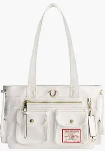 True Religion Multi-Pocket Denim Tote NWOT