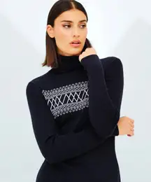 Merino wool and cashmere LOFT  Ann Taylor black sweater