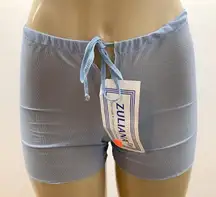 Zuliana Size S/M Blue Mesh Shorts. Made In USA. New With Tags