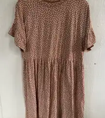 Rylee + Cru Women’s Floral Tan Midi Dress Cotton Blend Dress Mommy & Me Matching