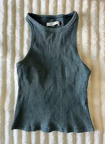 Mustard Seed Ribbed Tank Top - Teal