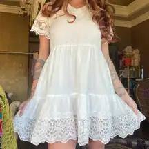 Lace Lolita Mini Dress Unique Small