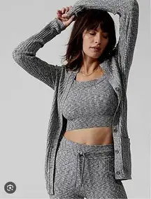 Athleta revolve seamless cardigan NWT‎ XS heathered grey