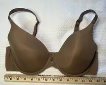 Auden‎ Lightly Lined Icon T-Shirt Bra Women's 36D Brown Classic Full Coverage