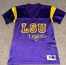 Augusta Sportswear LSU tigers purple jersey with yellow lettering, ladies Medium