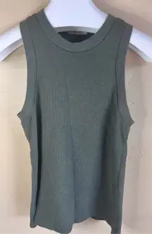 Madewell Women's Dark Green Tank Top Size Small Staple Wardrobe Capsule Classic