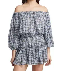 Misa Los Angeles Zonia Off Shoulder Chiffon Mini Dress Size Medium NWT Romantic