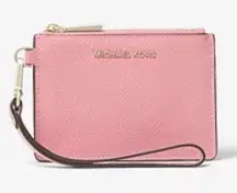 Michael Kors Money Pieces Pebbled Leather Coin Purse Wristlet.