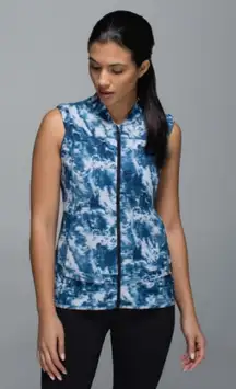 Lululemon Light Speed Vest Sea Side Silver Fox Alberta Lake Blue | Size 6