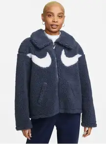 Double Swoosh Sherpa Jacket