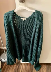 Dark Teal Knit Cardigan, Medium