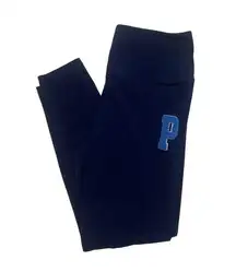 PINK Victoria’s Secret Navy Blue High Rise Varsity Letter ‘P’ Skinny Leggings