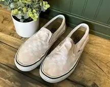 Vans Women’s 8 Pink White Checker Off the Wall Slide-ons Slip-ons Sneaker Shoes