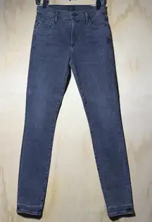 Citizens Of Humanity Jeans Rocket Mid Rise Skinny Black Dark Wash Size 27