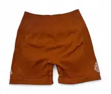 Darc Sport Wolves Burnt Orange Biker Shorts Size S 139 of 500 Ohana Gym Athlete