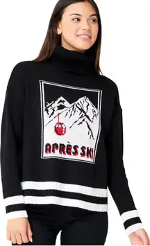 Krimson Klover Altitude Turtleneck Apres Ski Sweater Size L Wool Blend